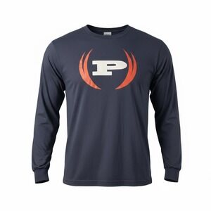 Phat Farm Mens Long Sleeve T Shirt Navy Blue Large P‎ Logo Russell Simmons